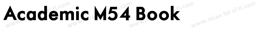 Academic M54 Book字体转换